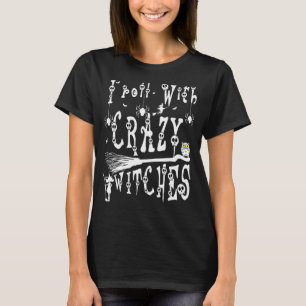 Camiseta Voy Con Testigos Locos Aterrador Halloween Witch C