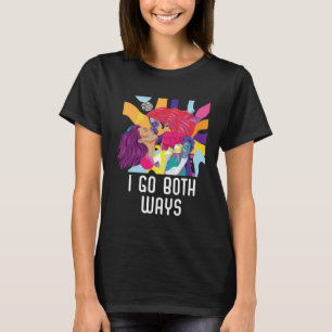 Camiseta Voy de ambos modos Bisexual Orgullo Arcoiris Bisex