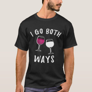 Camiseta Voy De Las Dos Camisas De Vino - Gracioso