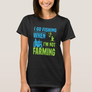 Camiseta Voy de Pesca Cuando No Estoy Cultivando