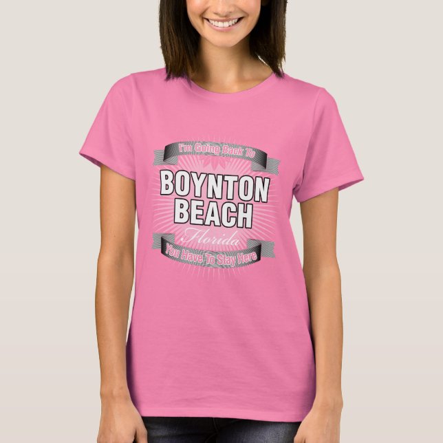 Camiseta Voy de vuelta a (Boynton Beach) (Anverso)