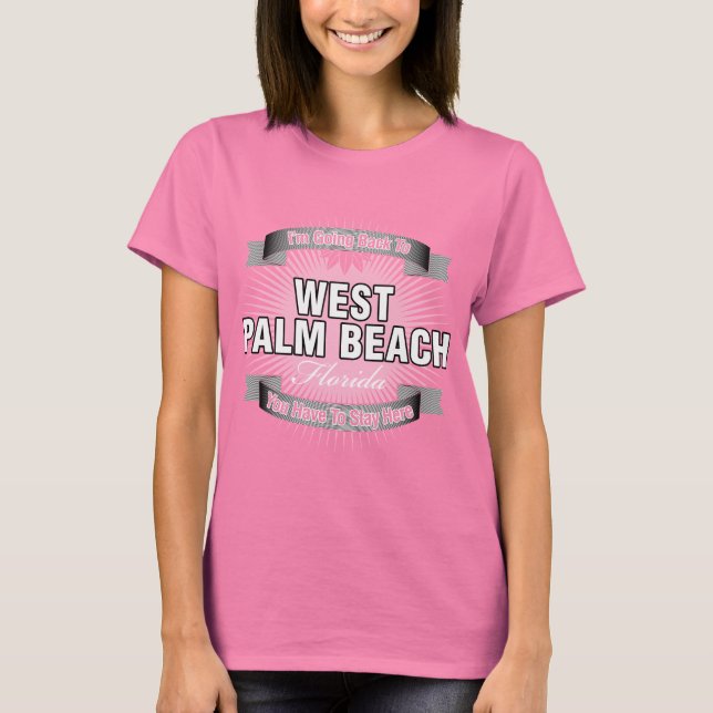 Camiseta Voy de vuelta a (West Palm Beach) (Anverso)