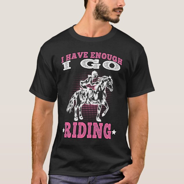 Camiseta Voy en equitación (Anverso)
