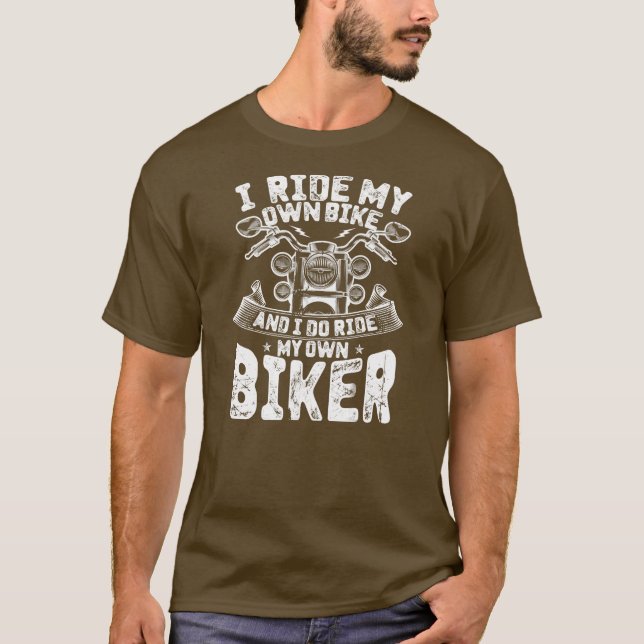 Camiseta Voy En Mi Propia Bicicleta Y Sí Vino En Mi Propia  (Anverso)