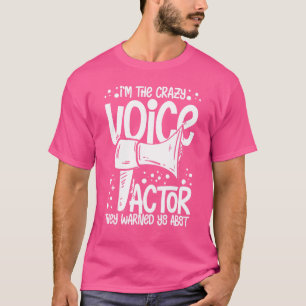 Camiseta Voz de actor de voz sobre voz de actriz que actúa