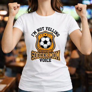 Camiseta Voz de Mamá del Fútbol Citación Seguidora