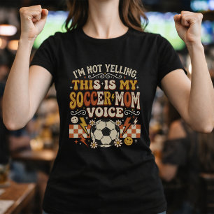 Camiseta Voz de Mamá Retro en el Día del Juego de Fútbol