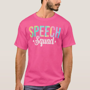 Camiseta Voz de tintura de tono Squad Speech Therapist Slp 