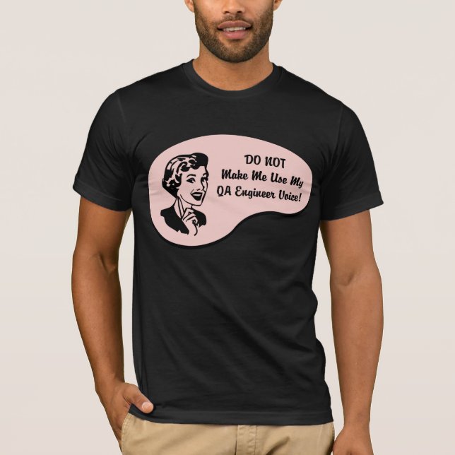 Camiseta Voz del ingeniero del QA (Anverso)