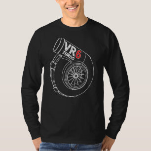 Camiseta Vr6 Turbo Engine 6 Cilindrado Sintonizador Mk1 Mk2