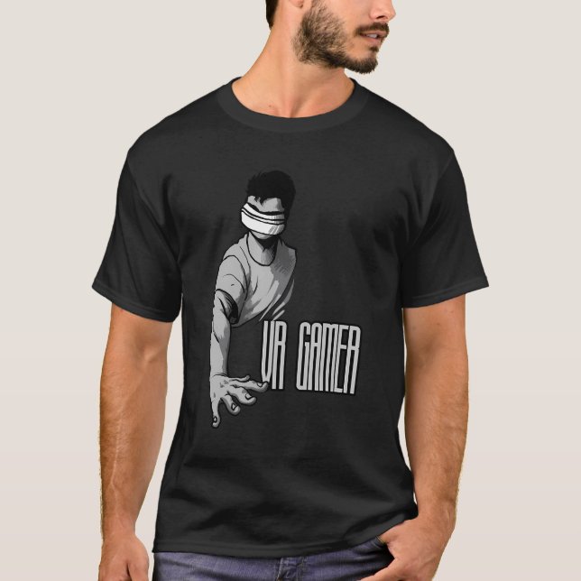 Camiseta Vr Gamer Reality Virtual Vr Reality Gift (Anverso)