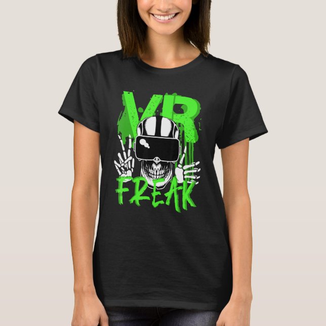 Camiseta Vr Player Virtual Reality Freak Gamer (Anverso)