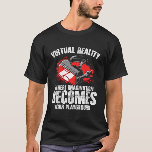 Camiseta Vr Player Virtual Reality Gamination Imagination V (Anverso)