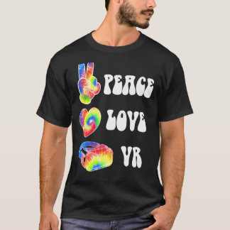 Camiseta Vr Virtual Reality Gaming Gamer Pc Peace Love Vr R