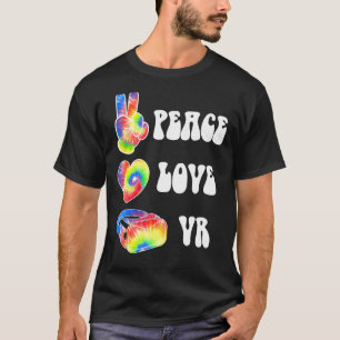 Camiseta Vr Virtual Reality Gaming Gamer Pc Peace Love Vr R