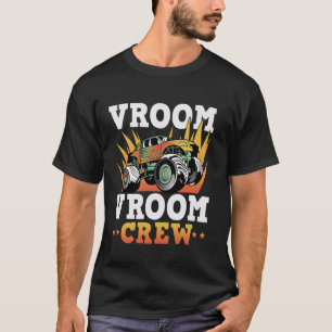 Camiseta Vroom Crew Monstertruck Cumpleaños