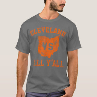 Camiseta vs Todo Yall para Yall Vintage CLE Ohio chica