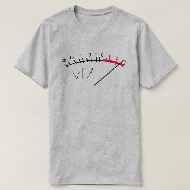 Camiseta VU Meter Sound Level Studio (Diseño del anverso)