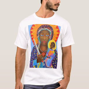 Camiseta Vudú negro Lwa de Erzulie Dantor Madonna