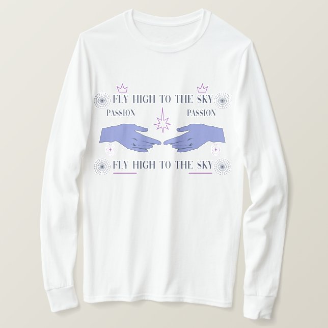 Camiseta Vuela Alto Al Cielo (Anverso del diseño)