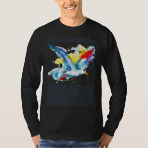 Camiseta Vuela como una gaviota pintada