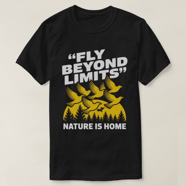 Camiseta Vuela Más Allá de los Límites (Diseño del anverso)