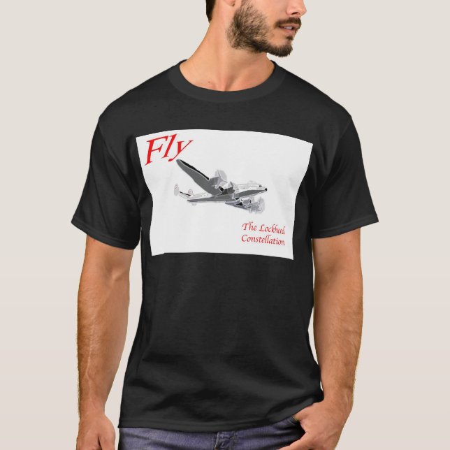 Camiseta Vuele la constelación de Lockheed (Anverso)