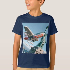 Camiseta Vuelo a Estados Unidos por Natasha Us