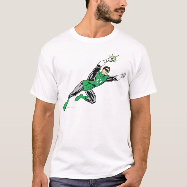 Camiseta Vuelo a la derecha de la Lancha Verde (Anverso)