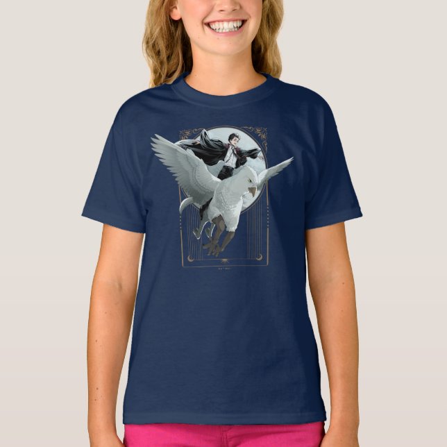 Camiseta Vuelo Anime HARRY POTTER™ con Buckbeak (Anverso)