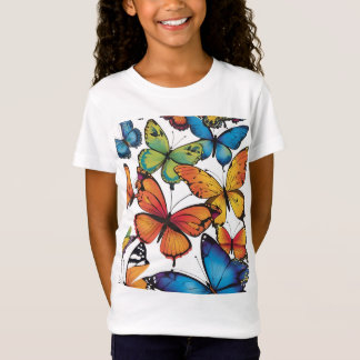 Camiseta Vuelo caprichoso: una mariposa vibrante tierra de 