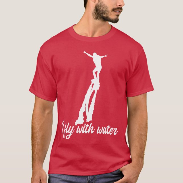 Camiseta Vuelo con Flyboard de deportes acuáticos (Anverso)
