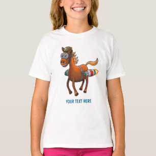 Camiseta Vuelo de cumpleaños de Rocket Pony