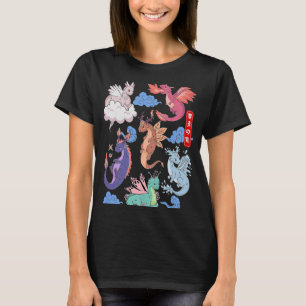 Camiseta Vuelo de Dragones Cute Elemental Mítico Ala R