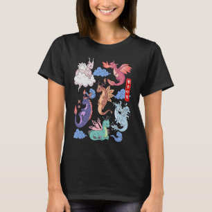 Camiseta Vuelo de Dragones Cute Elemental Mítico Ala R