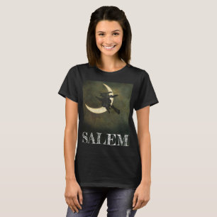Camiseta Vuelo de la bruja de Salem Massachusetts en la