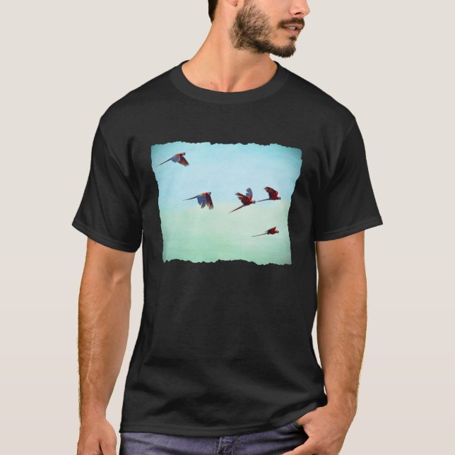 Camiseta Vuelo de Mackaws (Anverso)