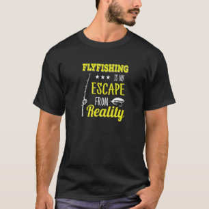 Camiseta Vuelo De Pesca Escape De La Realidad Trucha Pez Na