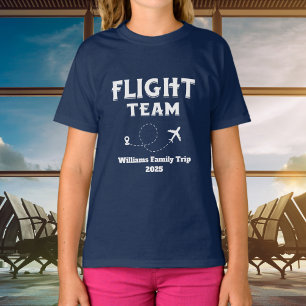 Camiseta Vuelo de viaje Equipo Familia Vacaciones Despedida