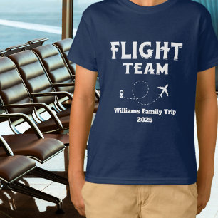 Camiseta Vuelo de viaje Equipo Familia Vacaciones Despedida