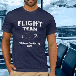 Camiseta Vuelo de viaje Equipo Familia Vacaciones Despedida
