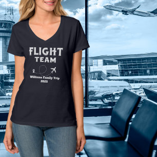 Camiseta Vuelo de viaje Equipo Familia Vacaciones Despedida