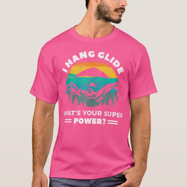 Camiseta Vuelo en Ala Delta ¿Cuál es tu Superpoder Planeado (Anverso)