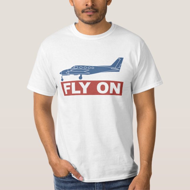 Camiseta Vuelo en avión (Anverso)