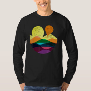 Camiseta Vuelo en globo aerostático Abstract Colorful Flyin