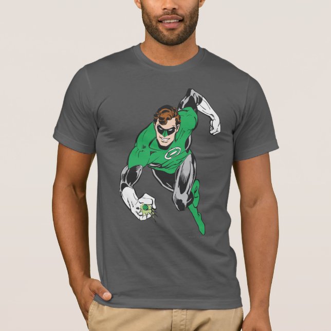 Camiseta Vuelo hacia delante de Green Lantern (Anverso)