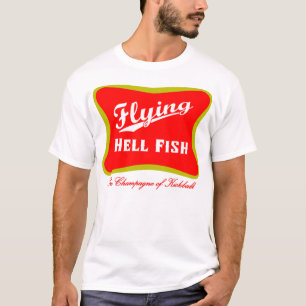 Camiseta Vuelo Hellfish Champán - rojo con el texto trasero