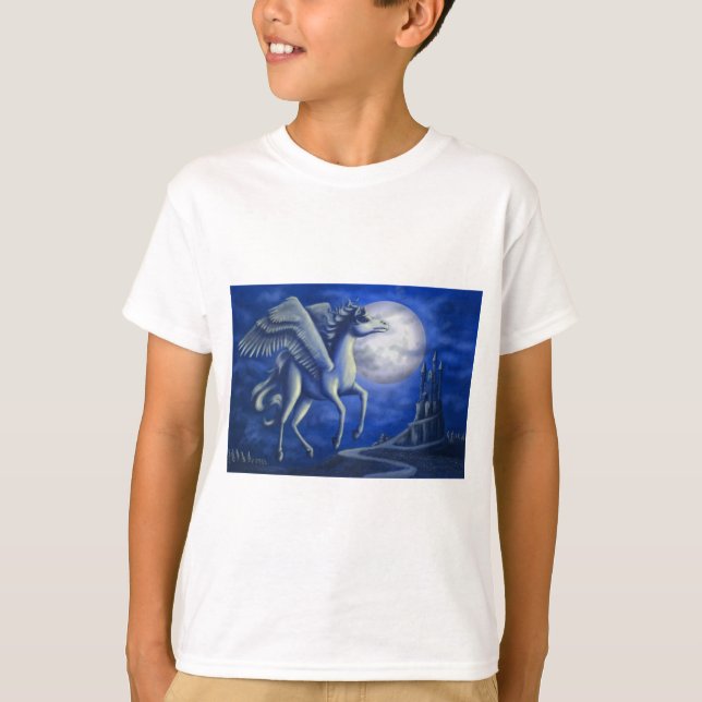 Camiseta Vuelo iluminado por la luna (Anverso)