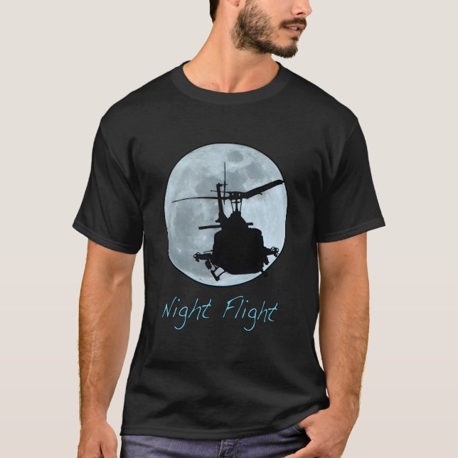 Camiseta Vuelo nocturno Huey Uh-1 Iroquois (Anverso)
