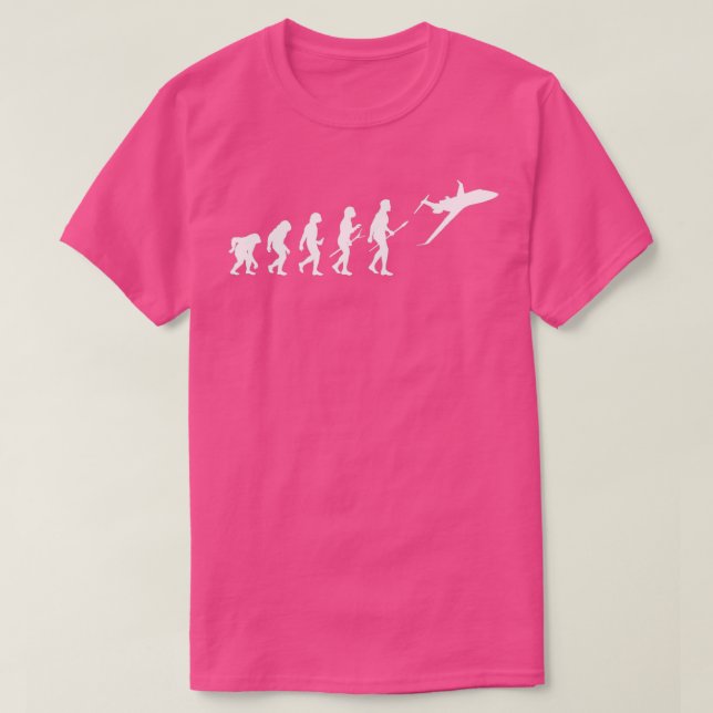 Camiseta Vuelo piloto de la Evolución de Jet  (Diseño del anverso)